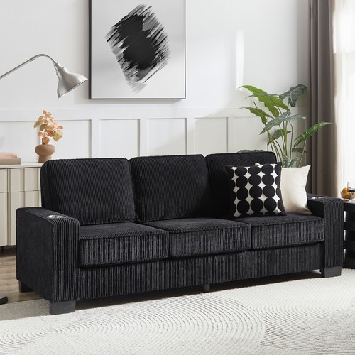 Corduroy fabric seater - fabric, sofa